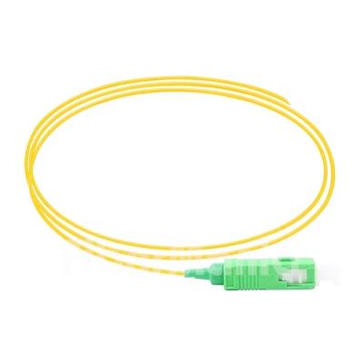 Κίνα SC/APC 0,9mm Simplex Single Mode Fiber Optic Pigtail Κίτρινο μπουφάν προς πώληση