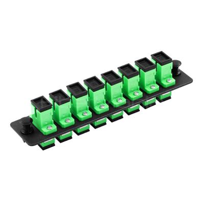 Κίνα SC Adapter Patch Panel 8 θύρες φορτισμένες w/8 SC APC Simplex Μονότροπος Adapters Μαύρο προς πώληση