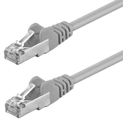 China CAT.5E Booted Shielded (FTP) Ethernet Grey Jacket Network Patch Cable for sale