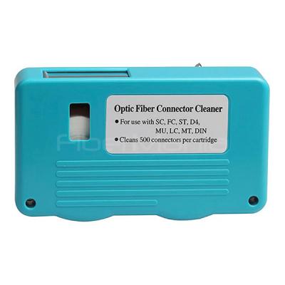 China Blue Fiber Optic Cassette Cleaner Fiber Connector Cleaning Tools For LC/SC/ST/FC/MU/MPO/MTRJ for sale