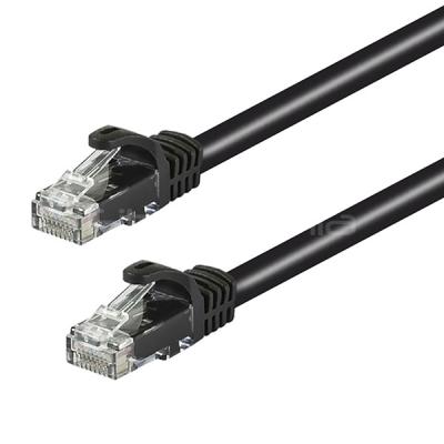 China CAT.5E Booted Unshielded (UTP) Ethernet-Netzwerk-Patchkabel Schwarz zu verkaufen