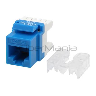 Chine Corps court CAT.6A UTP Keystone Jack Couleur bleue câblage à vendre