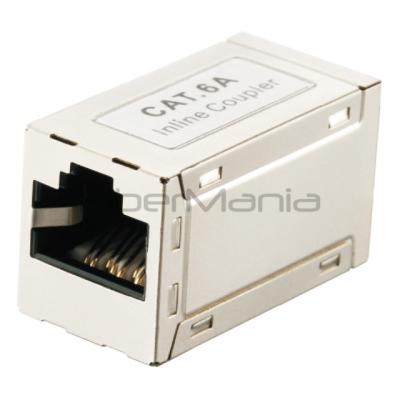 Cina RJ45 Female Connector CAT.6A STP RJ45-RJ45 Shielded Inline Coupler Ethernet Cable Extender per il supporto al tasso di dati 1000Base-T in vendita