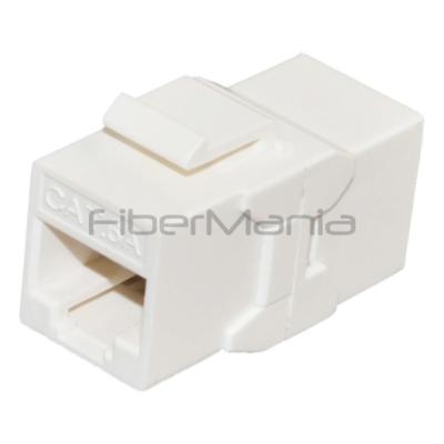 China White CAT.6A UTP RJ45 Inline Coupler Keystone Type Wire Supported 22-32AWG Cable High Qualit for sale