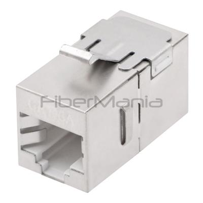 China High Performance STP Cat6a Inline Coupler RJ45-RJ45 Cabling Modular Jacks for sale