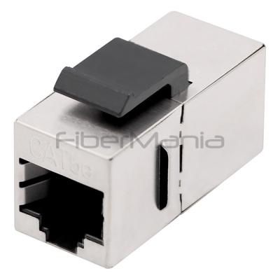 China RJ45 Inline Coupler 1000Base-T CAT.5E Shielded Female to Female Insert Inline Coupler Te koop