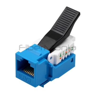 Κίνα UL Listed CAT.6 UTP Toolless Keystone Jack Blue Wiring Modular Jacks προς πώληση