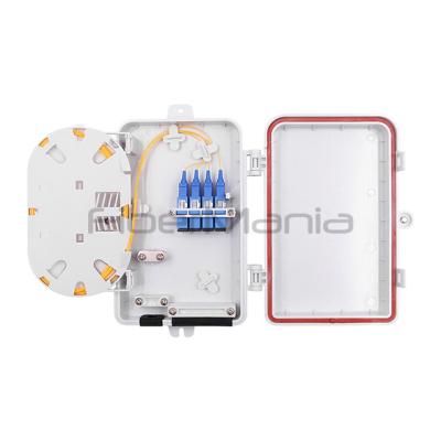 Cina Full Loaded 4 Port SC Simplex Type Plastic Housing Fiber Optic Termination Box in vendita