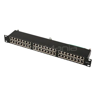 China 48-Port Cat6A Shielded Patch Panel 1U 19