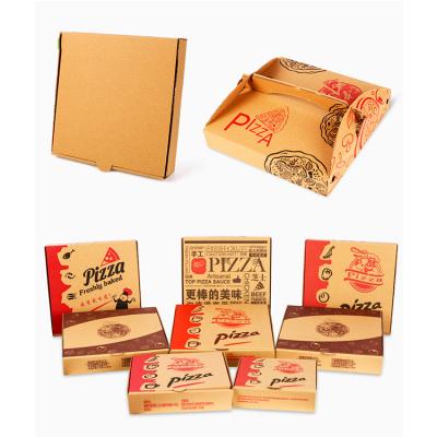 China Wholesale Recyclable Custom Size Standard Size Pizza Box Round Pizza Slice Box for sale