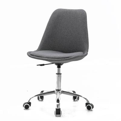 China (Height) Lower Price Adjustable 200kgs Nordic Low Back PP Covered Fabric Seat Personal Computer Office Swivel Chair for sale