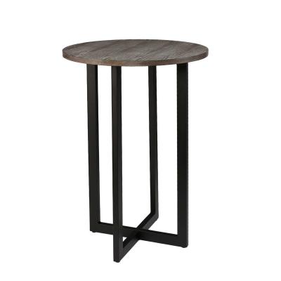 China Factory Price New Product Wholesale Modern Design High Bar Table Modern Portable MDF Bar Tables With Metal Legs for sale