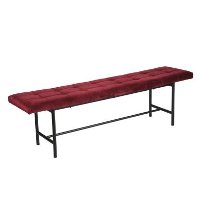 China Modern Living Room Furniture Fabric Bench Soft Home Sofa Chair Stool Seat Sofa Stool for sale