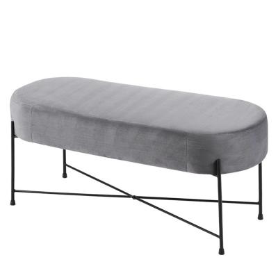 China Modern Sofa Chair Home Stool Stool Upholstered Soft Fabric Seat Long Stool Living Room Bench for sale