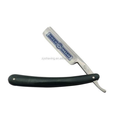 China Single Blade Shenzhen Gold Dollar 100 Dollar Cut Throat Barber Shaving Straight Razor for sale