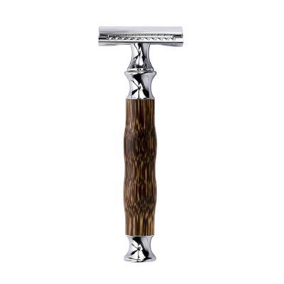 China High Quality Zinc Alloy Face Handle Shaving Safety Razor Private Label With Blade Mens Safety Razor for sale