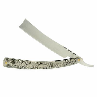 China ZY Single Blade Cut Throat Straight Razor Gift Knife Barber Shop Shaving Salon for sale