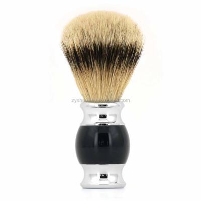 China Shaving Brush Silvertip Badger Hair Beard Shaving Brush For Baber Salon for sale