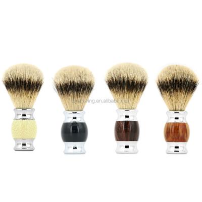 China Wholesale Men's 100% Silvertip Badger Hair Shaving Brush ZY Shaving Brush For Men's Traditional Wet Shaving for sale