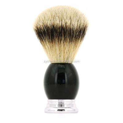 China 100% Shaving Brush ZY Slivertip Badger Hair Hotel Shaving Brush for sale