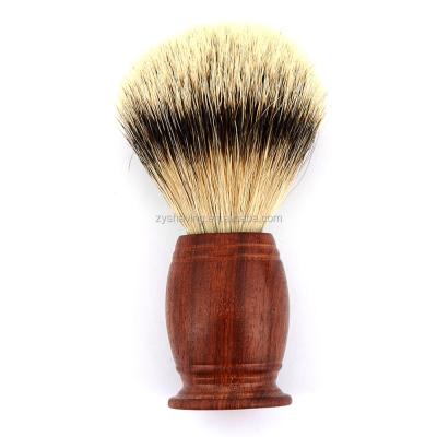 China ZY Shaving Brush Men Shaving Brush Luxury Hard Rosewood + Best SILVERTIP Badger Hair Handle for sale