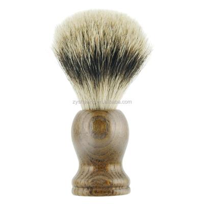 China Shaving Brush Men Salon Barber Natural Wood Handle Finest Badger Hair Shaving Brush for sale