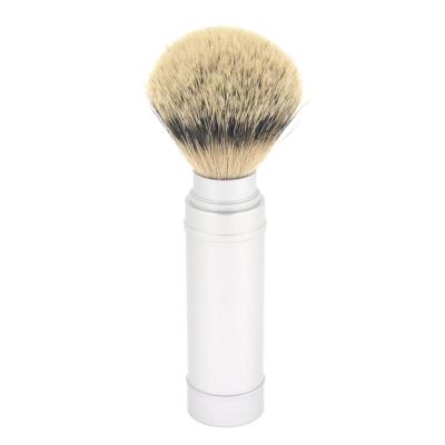 China Professional Shaving Brush Travel Silvertip Badger Hair Shaving Brushes For Man for sale