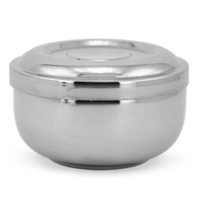 China Hot Sale Stainless Steel ZY Amazon Stainless Steel Barber Shaving Soap Bowl With Lid for sale