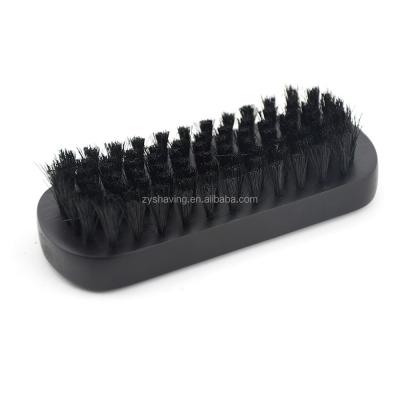 China ZY Wholesale Hot Selling Amazon Handle Black Boar Bristle Wooden Beard Brush for sale