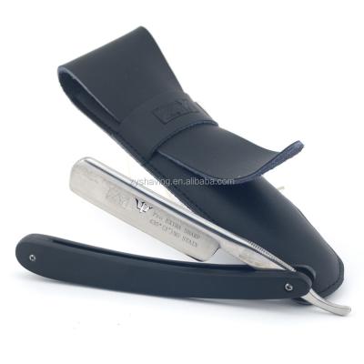 China Face Shaving ZY Wholesale Shenzhen Wooden Handle Barber Straight Shaving Razor With Pocket for sale