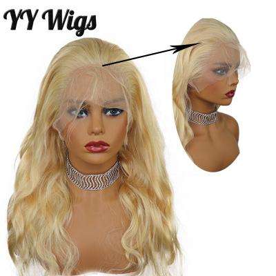 China Blonde Water Wave Wig 613 Water Wave 13x6 Lace Front Wigs Human Hair Wigs For Women for sale