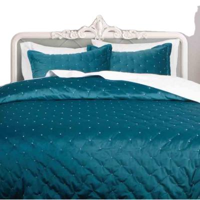 China Wholesale Stitch Embroidery Velvet Bed Home Luxury Comforters for sale