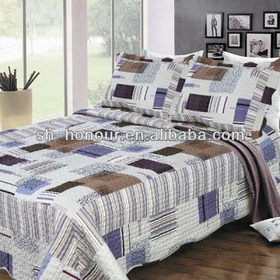 China Hot selling home sale patchwork comforters, summer comforter, fashion microfiber bedding set for sale