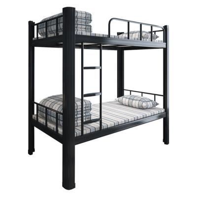 China Environmentally Friendly HUIYANG Student Dormitory Steel Double Bunk Bed Queen Size For Student for sale