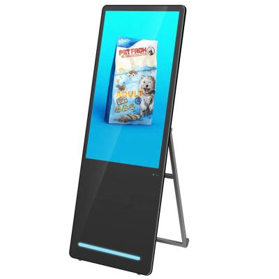 China Factory supply indoor 40 inch lcd digital signage indoor foldable poster digital display and display for sale