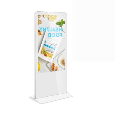 China Touch Screen Floor Standing 49 Inch Indoor Digital Signage Advertising LCD Screen Player Touch Table Kiosk for sale