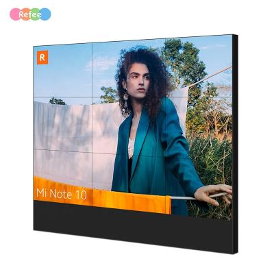 China 46 49 55 65 Inch Wall Bezel 2x2 3x3 4x4 LCD Display 4K Indoor Video Ultra-Narrow Indoor Advertising Splicing Screen for sale