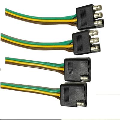 China Car and Power Trailer Ends 6-Way Square Trailer Light Flat Cable Connector for sale