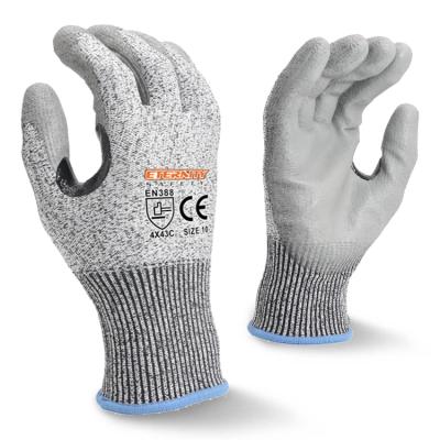 China Lightweight Fork NBR Patch PU Liner Cut Resistant Gloves For Anti Puncture Cut Resistance en venta