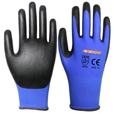 China Flexible Eva Foam Nitrile Work Winter Woodworking Liner Gloves for sale