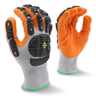 China Anti Impact Anti Impact Soft Nitrile Foam Dipped Anti Cut Working Gloves for sale