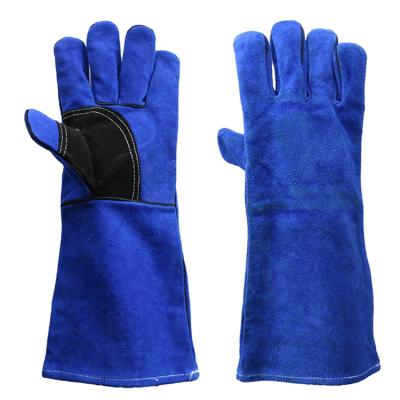 China Heat Resistant Protective Hands Leather Safety Welding Gloves for sale