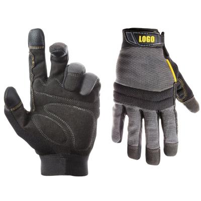 China Wholesale Touch Screen Safety Palm Protection Microfiber Vibration Impact Mechanics Gloves Covert Tactical Synthetic Leather Anti Slip Work for sale