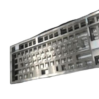 China Custom Anodizing Aluminum Keyboard Case Plate Aluminum CNC Machining Mechanical CNC Keyboard for sale