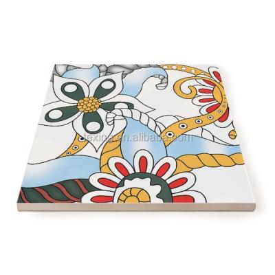 China T2526 Tiles Factory Supply Rustic Wholesale Floral Cafe Accent Customized Ceramic Tile Beautiful for sale