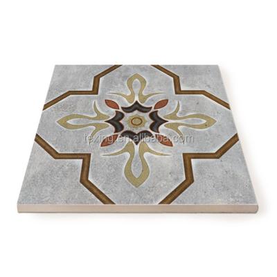 China TEXING Foshan tiles porcelain tiles PM2576 rustic handwork tiles in stock gray natural kitchenhouse balcony floor customized ceramic tile for sale