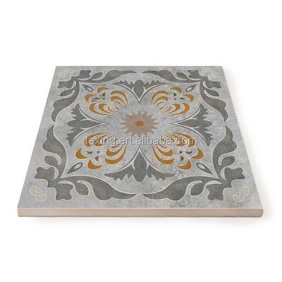 China PM2583 Rustic Floral Tiles Study Room 200 x 200mm Room Feature Exotic Wall And Floor Tiles for sale