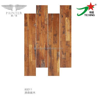 China Glazed Metallic Wood Tiles 150X800 Mm Look Floor Tiles for sale