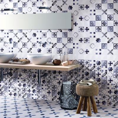 China Rustic Encaustic Glazed Bathroom Tiles Morocco Style Ceramic Tiles for sale