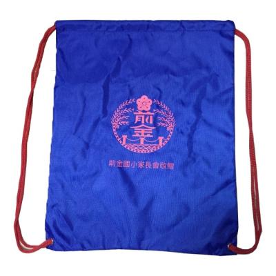 China Factory Cheap Custom 420D Polyester Drawstring Bag Polyester Gift Drawstring Promotional Backpack for sale